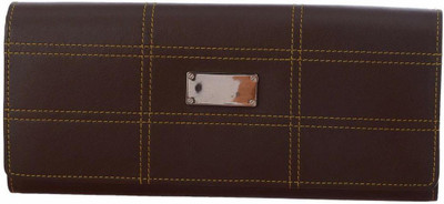 

Leatherman Women Casual Brown Genuine Leather Wallet(11 Card Slots)