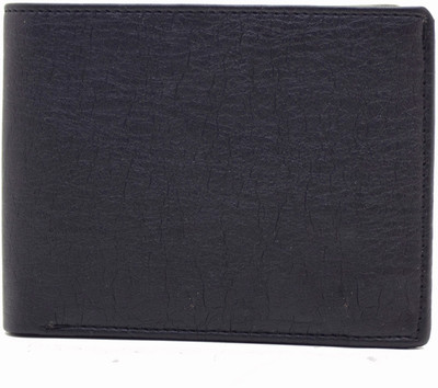 

MS Men Formal Black Artificial Leather Wallet(10 Card Slots)