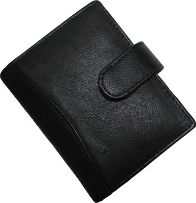 

pocket bazar Men Black Genuine Leather Card Holder(20 Card Slots)