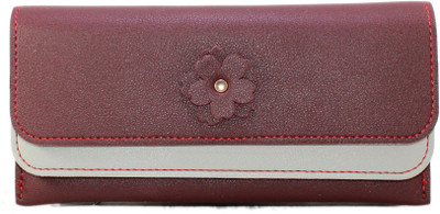 

SKOLL Women Trendy Maroon, Grey Artificial Leather Wallet(4 Card Slots)