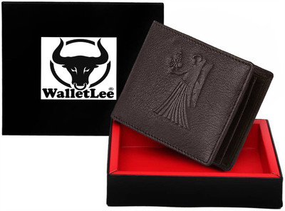 

WalletLee Men Casual Brown Genuine Leather Wallet(2 Card Slots)