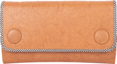 DN Enterprises Women Casual Tan Genuine Leather Wallet(5 Card Slots), Beige