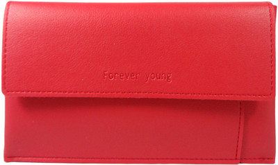 

SB Women Red Artificial Leather Wallet(8 Card Slots)