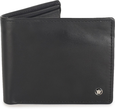 

Louis Philippe Men Casual Black Genuine Leather Wallet(4 Card Slots)