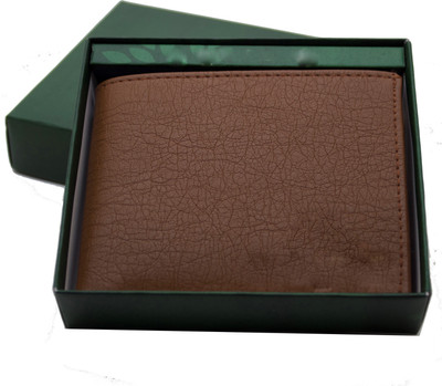 

MS Men Casual Brown Artificial Leather Wallet(10 Card Slots)