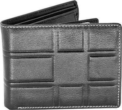 

Eyeslanguage Men Casual Black Genuine Leather Wallet(6 Card Slots)