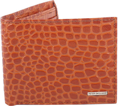 

Peter England Men Tan Genuine Leather Wallet(8 Card Slots)
