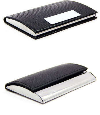 

ELS Men Casual Black Artificial Leather Card Holder(8 Card Slots)