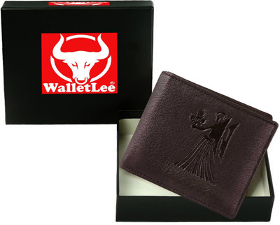 

WalletLee Men Casual Brown Genuine Leather Wallet(1 Card Slot)