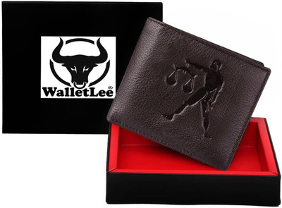 

WalletLee Men Casual Brown Genuine Leather Wallet(1 Card Slot)