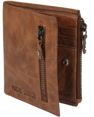 

Hidestitch Men Casual Brown Genuine Leather Wallet(5 Card Slots), Brown-05
