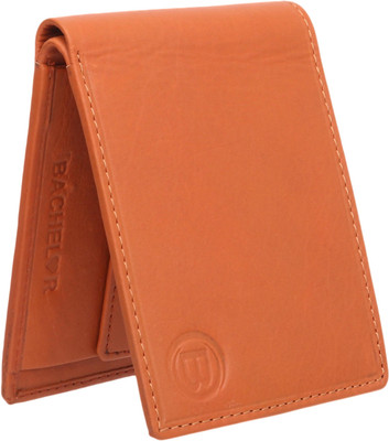 

BACHELOR Men Casual Tan Genuine Leather Wallet(4 Card Slots), Brbc49
