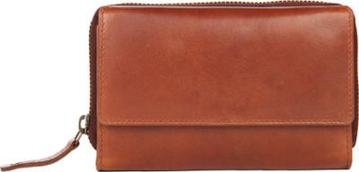 

Leather Zentrum Men Casual Brown Genuine Leather Wallet(8 Card Slots), Tan