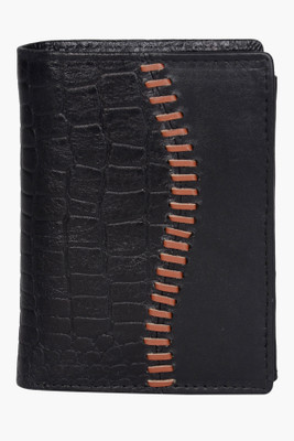 

LEATHERSTILE Boys Casual Black Genuine Leather Wallet(8 Card Slots)