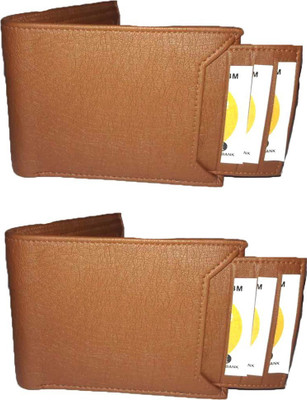 

Aoctane Men Casual Tan Genuine Leather Wallet(5 Card Slots), Brown 08