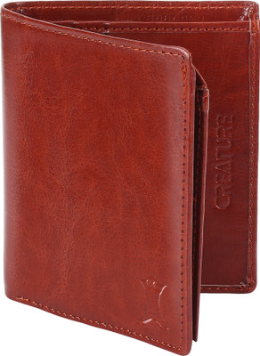 CREATURE Men Casual Brown Artificial Leather Wallet(5 Card Slots)