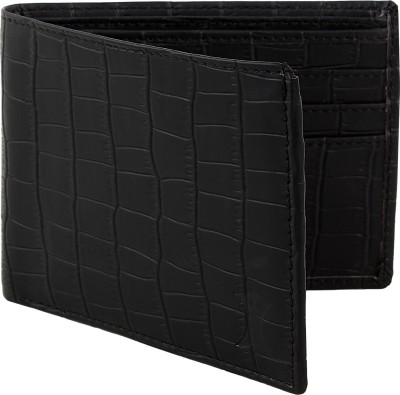 CREATURE Men Casual Black Artificial Leather Wallet(6 Card Slots)