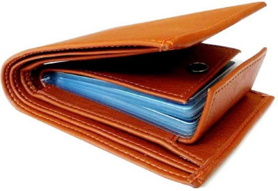 

Quetzal Men Casual Tan Artificial Leather Wallet(10 Card Slots)