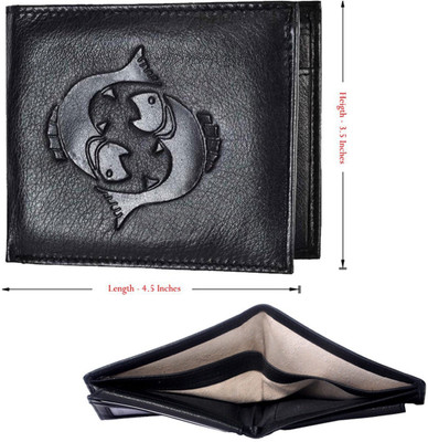 

Justrack Men Casual Black Genuine Leather Wallet(1 Card Slot)