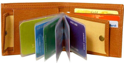 

Quetzal Men Casual Tan Artificial Leather Wallet(10 Card Slots)