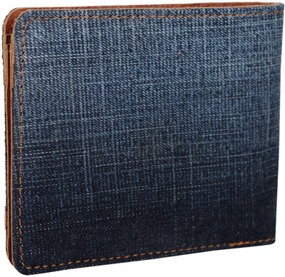 

AspenLeather Men Casual Blue Artificial Leather Wallet(6 Card Slots)