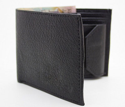 

MS Men Formal Black Artificial Leather Wallet(10 Card Slots)