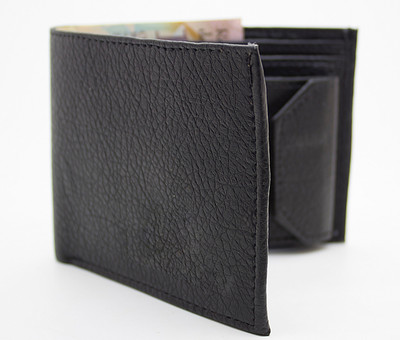 

MS Men Casual Black Artificial Leather Wallet(10 Card Slots)