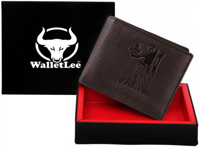 

WalletLee Men Casual Brown Genuine Leather Wallet(1 Card Slot)