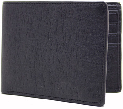 

MS Men Casual Blue Artificial Leather Wallet(10 Card Slots), Black