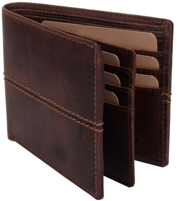 

Wildmount Men Casual Brown Genuine Leather Wallet(9 Card Slots)