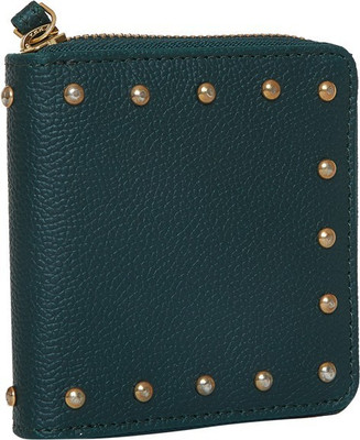 

Chumbak Women Evening/Party Green Canvas Wallet(6 Card Slots)