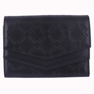 

ELLE Women Casual Black Artificial Leather Wallet(5 Card Slots)