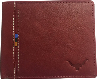 

cadro hides Men Red Genuine Leather Wallet(7 Card Slots)