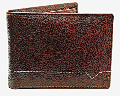 

NUKAICHAU Men Casual Brown Genuine Leather Wallet(9 Card Slots)