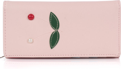 b4bags Girls Casual Pink Artificial Leather Wallet(4 Card Slots), Tuft bush