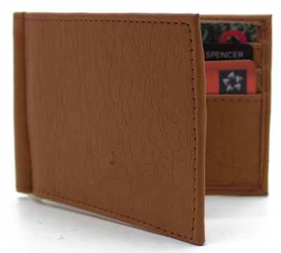 

MS Men Casual Brown Artificial Leather Money Clip(6 Card Slots)