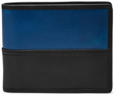 

LeapEngland Men Casual Black, Blue Genuine Leather Wallet(8 Card Slots)