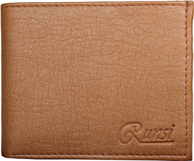 

Runsi Men Casual Tan Artificial Leather Wallet(6 Card Slots)