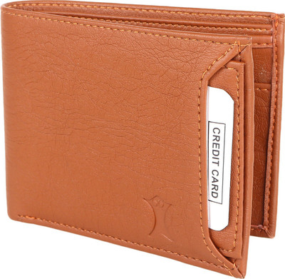 

creature Men Casual Tan Artificial Leather Wallet(3 Card Slots)