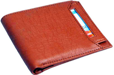 

Macberry Men Casual Tan Artificial Leather Wallet(5 Card Slots)