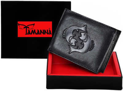 

Tamanna Men Casual Black Genuine Leather Wallet(1 Card Slot)