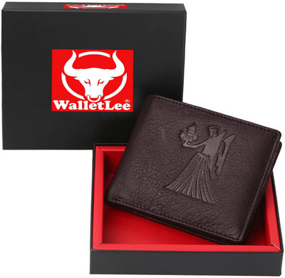 

WalletLee Men Casual Black Genuine Leather Wallet(1 Card Slot), Brown