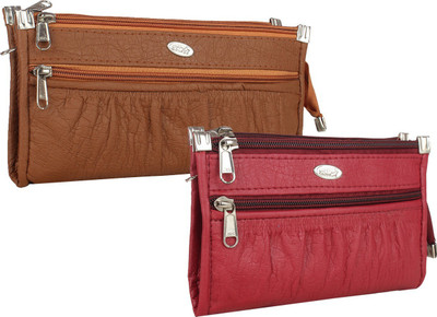 

Element Cart Women Casual Brown, Maroon Artificial Leather Wallet(5 Card Slots)