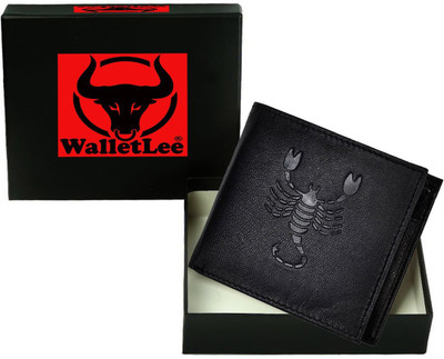 

WalletLee Men Casual Black Genuine Leather Wallet(1 Card Slot)