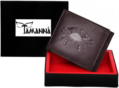 

Tamanna Men Casual Brown Genuine Leather Wallet(1 Card Slot)