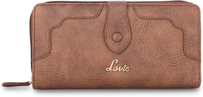 

Lavie Women Casual Brown Genuine Leather Wallet(10 Card Slots)
