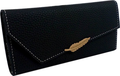 

opazo Girls Black Artificial Leather Wallet(9 Card Slots)