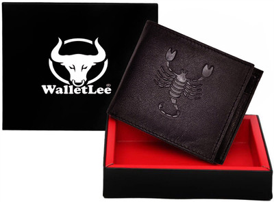 

WalletLee Men Brown Genuine Leather Wallet(1 Card Slot)