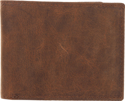 

Leather Zentrum Men Casual Brown Genuine Leather Wallet(6 Card Slots)