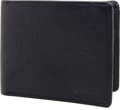 

MS Men Formal Black Artificial Leather Wallet(4 Card Slots)